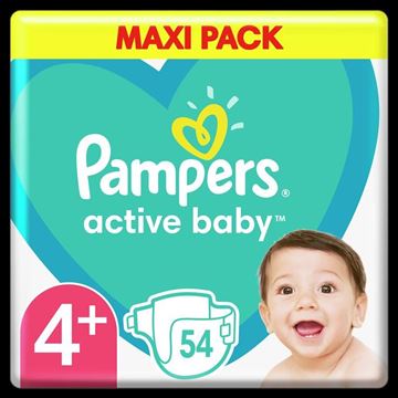 Εικόνα της PAMPERS ACTIVE BABY MAXI No4+ (10-15 KG) / 54ΤΕΜ ΕΛΛΗΝΙΚΟ